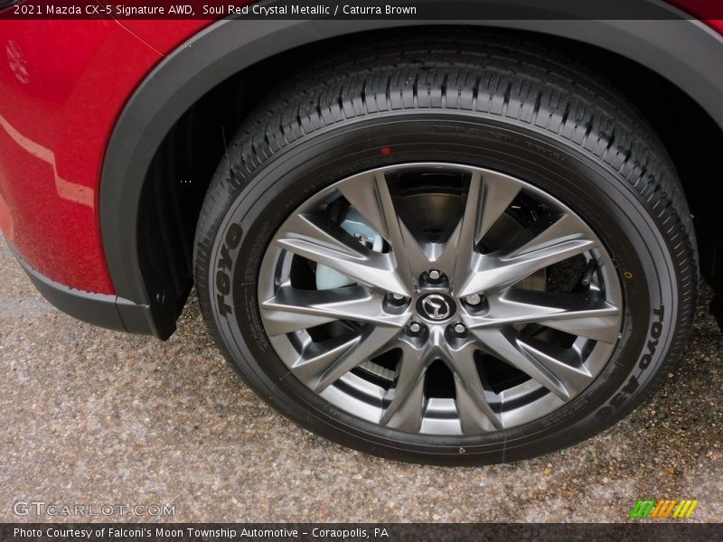 Soul Red Crystal Metallic / Caturra Brown 2021 Mazda CX-5 Signature AWD