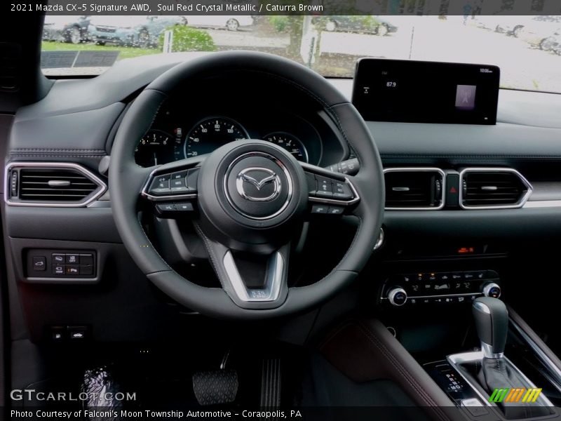 Soul Red Crystal Metallic / Caturra Brown 2021 Mazda CX-5 Signature AWD