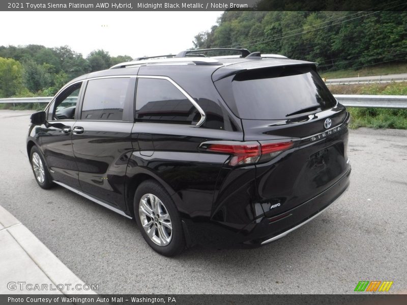 Midnight Black Metallic / Noble Brown 2021 Toyota Sienna Platinum AWD Hybrid