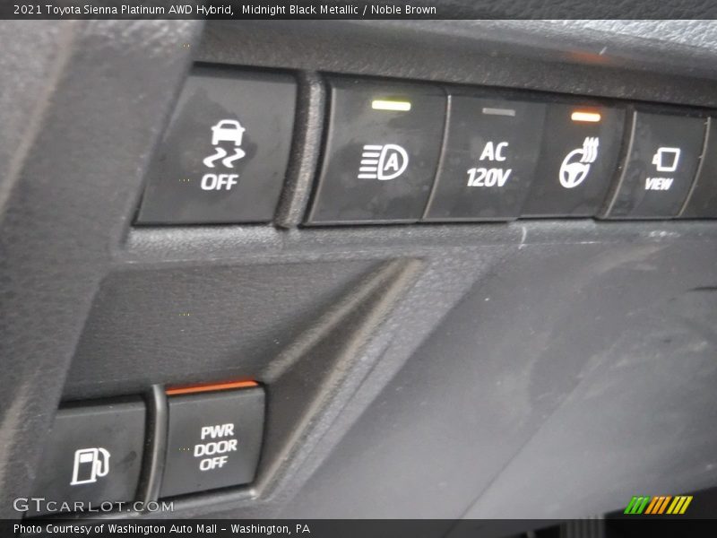 Midnight Black Metallic / Noble Brown 2021 Toyota Sienna Platinum AWD Hybrid