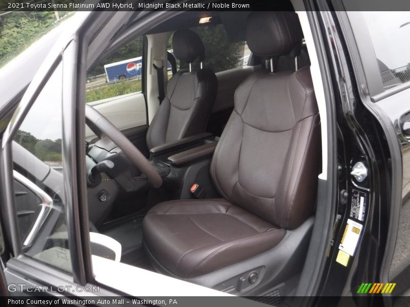 Front Seat of 2021 Sienna Platinum AWD Hybrid