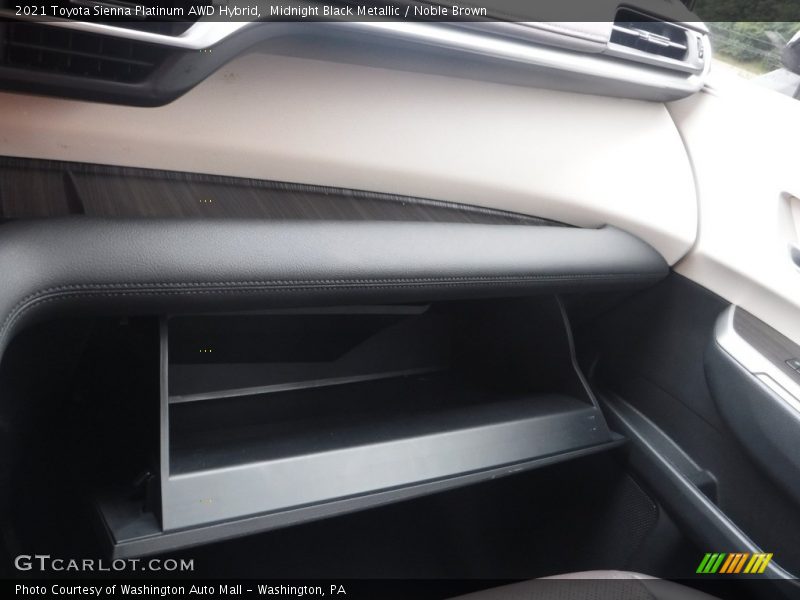 Midnight Black Metallic / Noble Brown 2021 Toyota Sienna Platinum AWD Hybrid