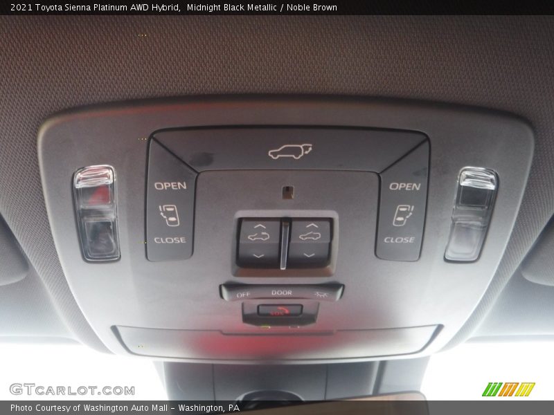 Midnight Black Metallic / Noble Brown 2021 Toyota Sienna Platinum AWD Hybrid
