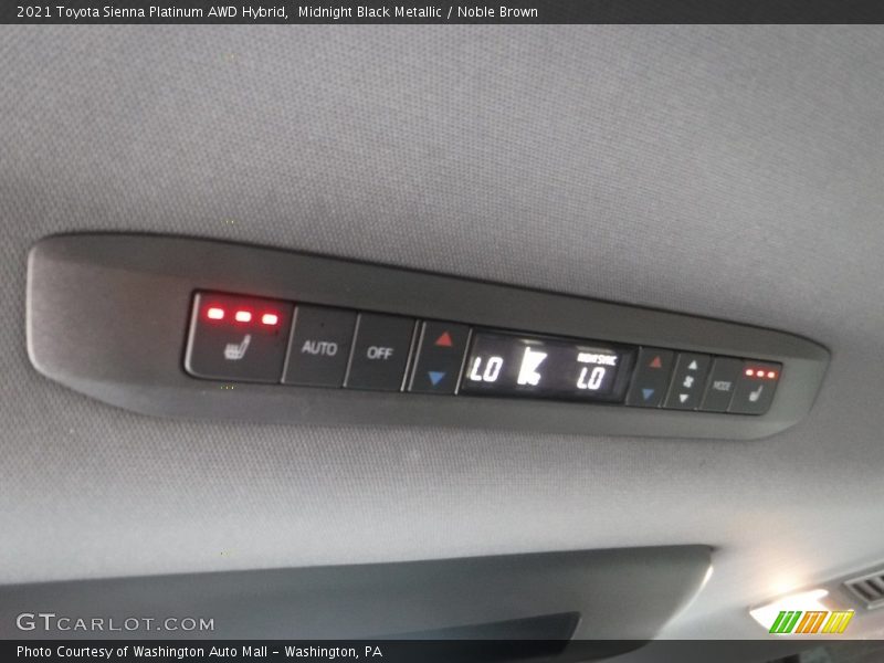 Midnight Black Metallic / Noble Brown 2021 Toyota Sienna Platinum AWD Hybrid