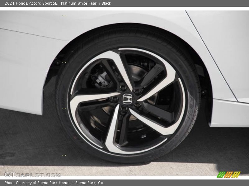 Platinum White Pearl / Black 2021 Honda Accord Sport SE
