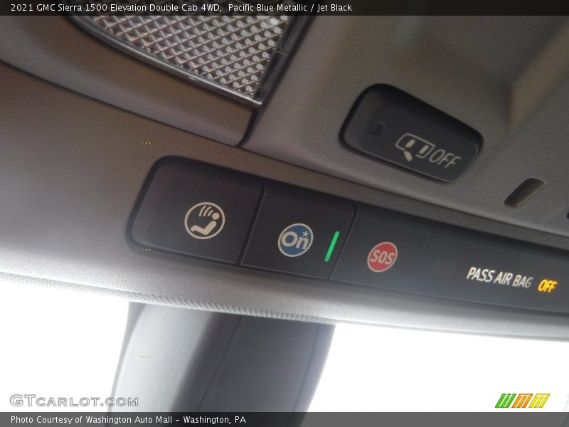 Pacific Blue Metallic / Jet Black 2021 GMC Sierra 1500 Elevation Double Cab 4WD