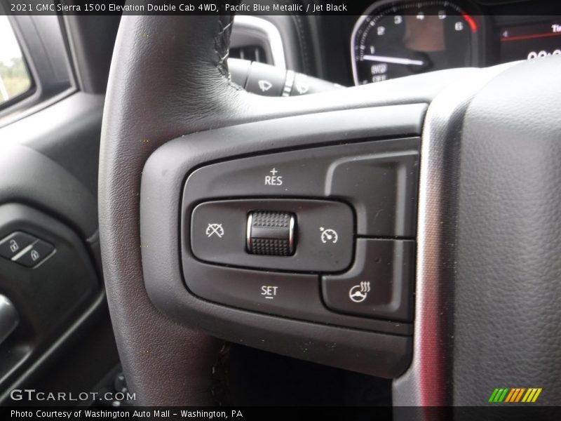 Pacific Blue Metallic / Jet Black 2021 GMC Sierra 1500 Elevation Double Cab 4WD