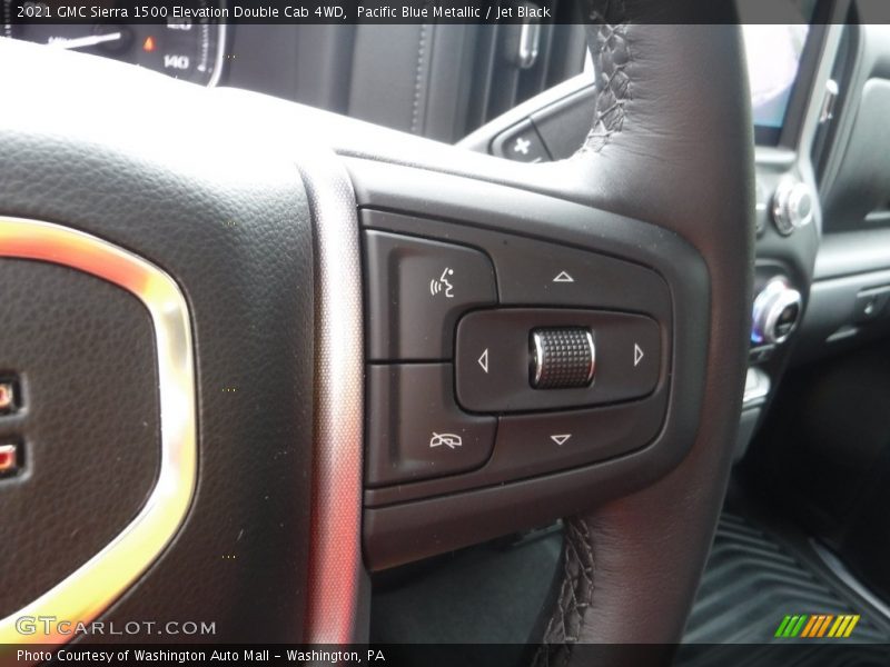 Pacific Blue Metallic / Jet Black 2021 GMC Sierra 1500 Elevation Double Cab 4WD