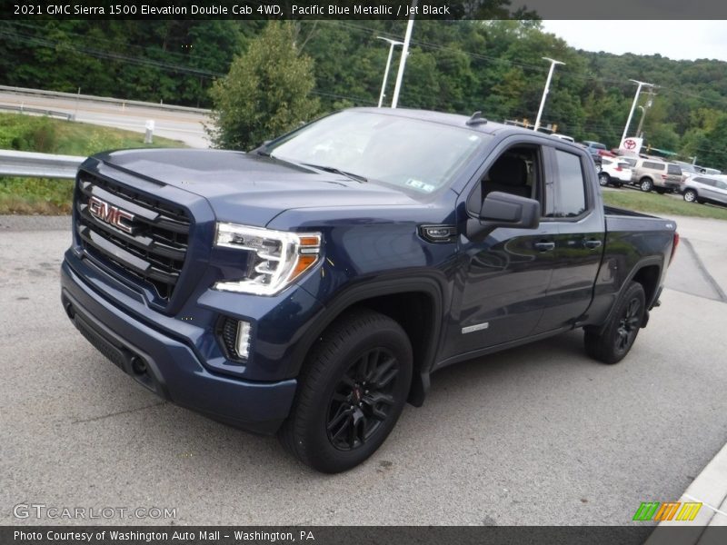 Pacific Blue Metallic / Jet Black 2021 GMC Sierra 1500 Elevation Double Cab 4WD