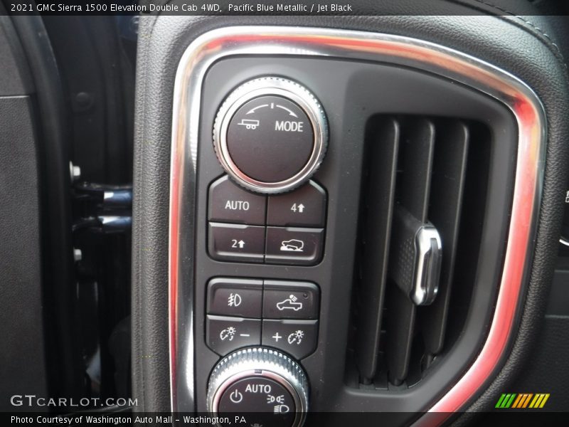 Pacific Blue Metallic / Jet Black 2021 GMC Sierra 1500 Elevation Double Cab 4WD