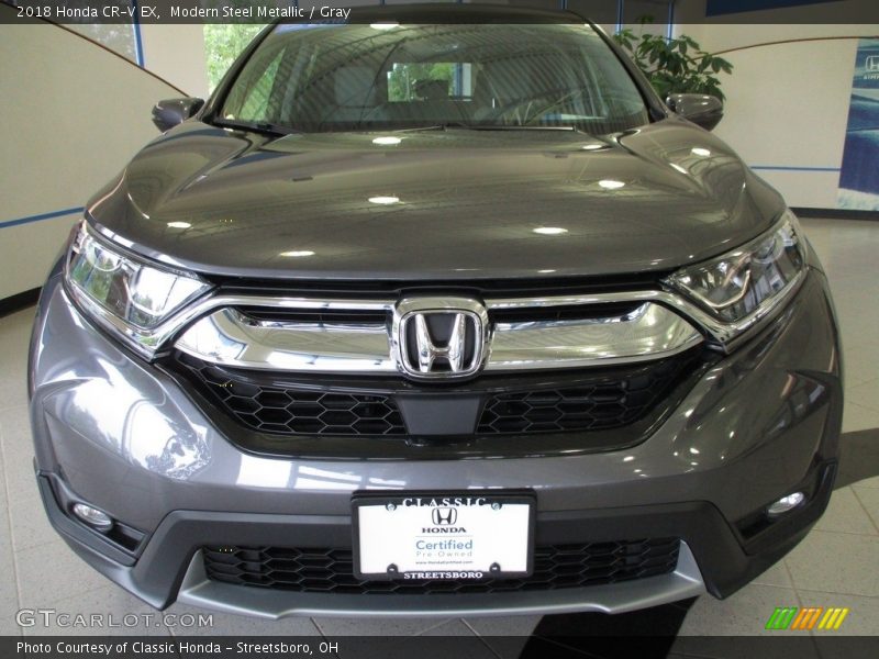 Modern Steel Metallic / Gray 2018 Honda CR-V EX