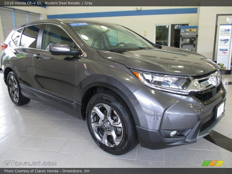 Modern Steel Metallic / Gray 2018 Honda CR-V EX