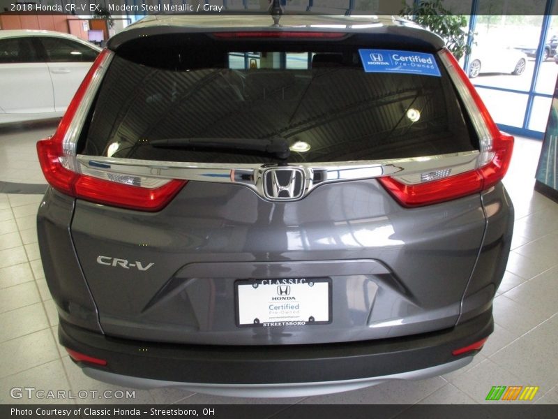 Modern Steel Metallic / Gray 2018 Honda CR-V EX