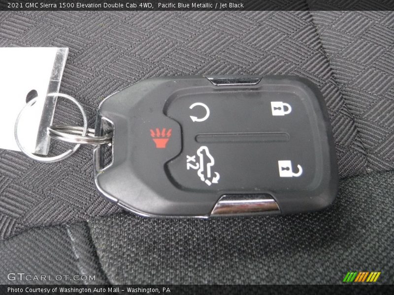 Pacific Blue Metallic / Jet Black 2021 GMC Sierra 1500 Elevation Double Cab 4WD