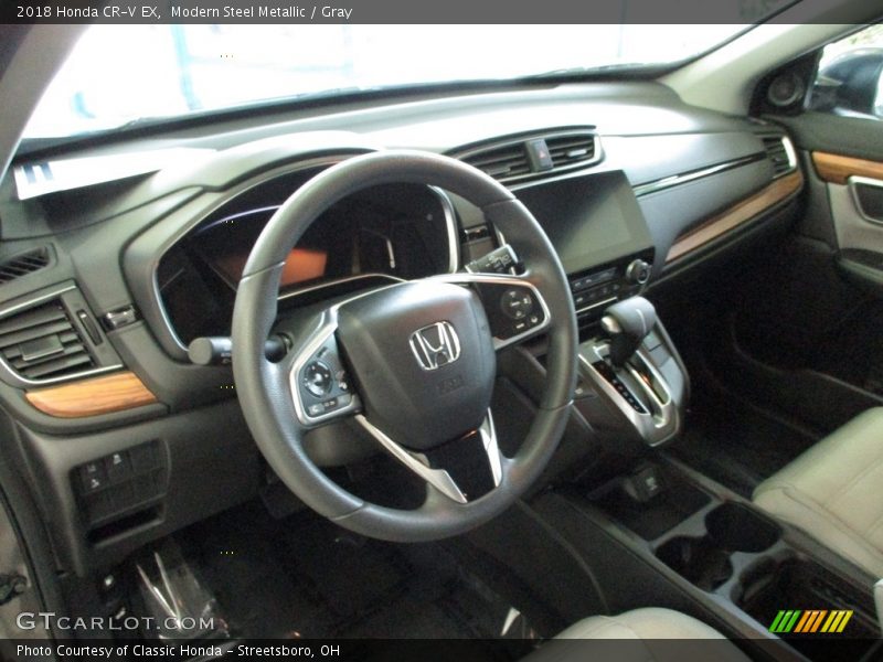 Modern Steel Metallic / Gray 2018 Honda CR-V EX