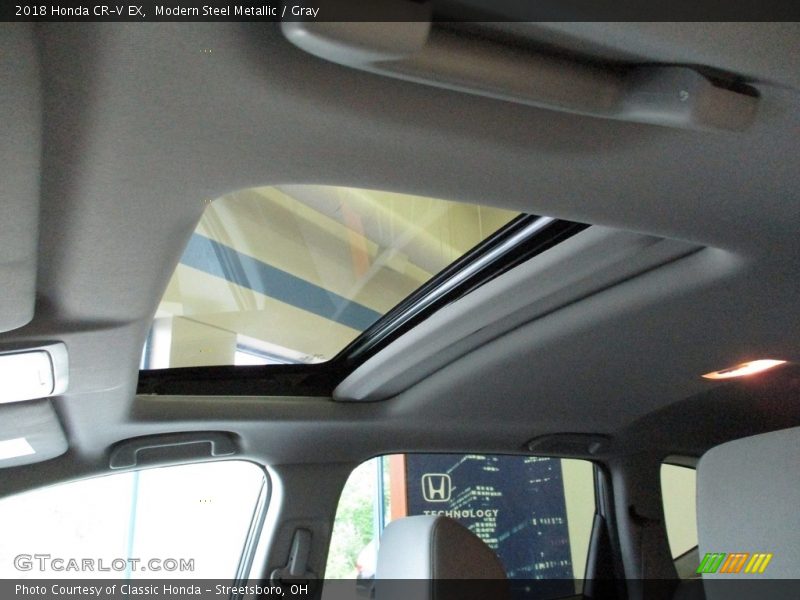 Modern Steel Metallic / Gray 2018 Honda CR-V EX