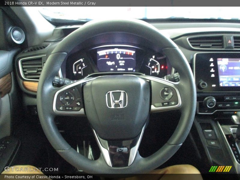 Modern Steel Metallic / Gray 2018 Honda CR-V EX