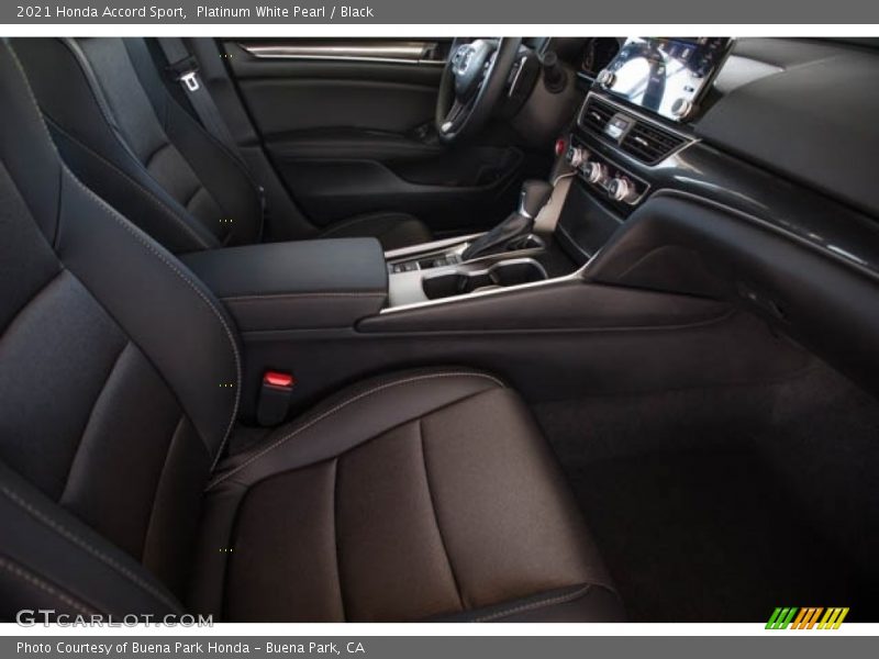 Platinum White Pearl / Black 2021 Honda Accord Sport