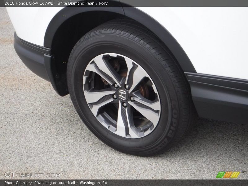 White Diamond Pearl / Ivory 2018 Honda CR-V LX AWD