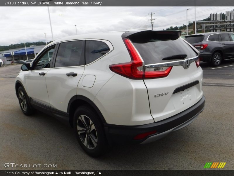 White Diamond Pearl / Ivory 2018 Honda CR-V LX AWD