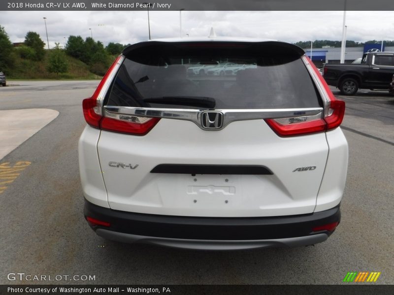 White Diamond Pearl / Ivory 2018 Honda CR-V LX AWD