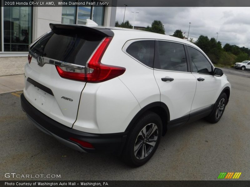 White Diamond Pearl / Ivory 2018 Honda CR-V LX AWD