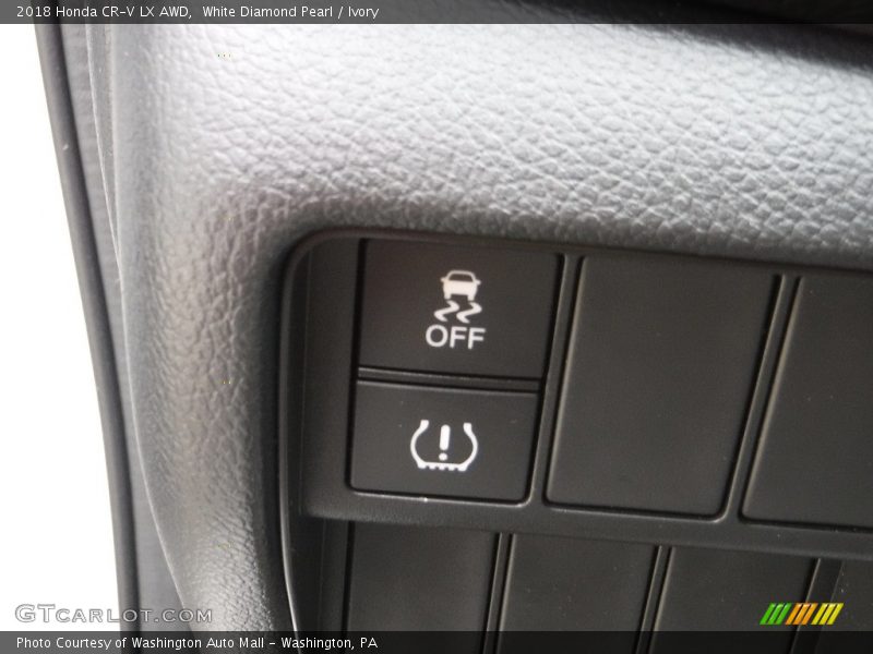 White Diamond Pearl / Ivory 2018 Honda CR-V LX AWD
