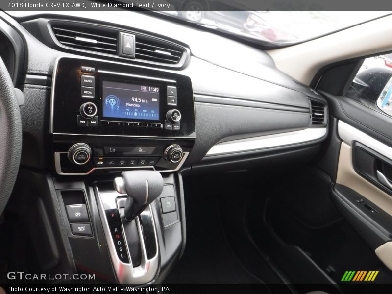 White Diamond Pearl / Ivory 2018 Honda CR-V LX AWD