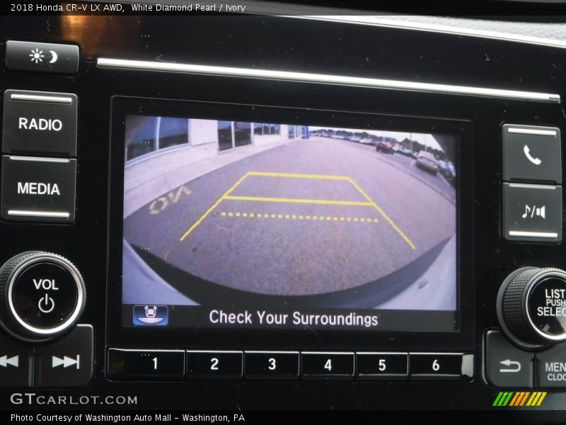 White Diamond Pearl / Ivory 2018 Honda CR-V LX AWD