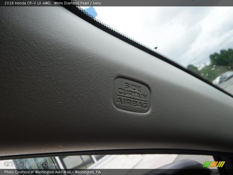 White Diamond Pearl / Ivory 2018 Honda CR-V LX AWD