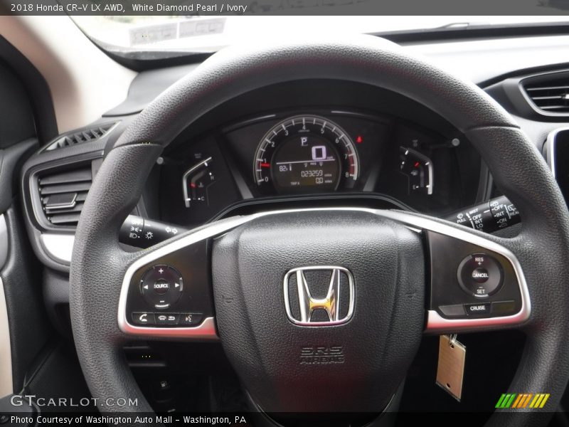 White Diamond Pearl / Ivory 2018 Honda CR-V LX AWD