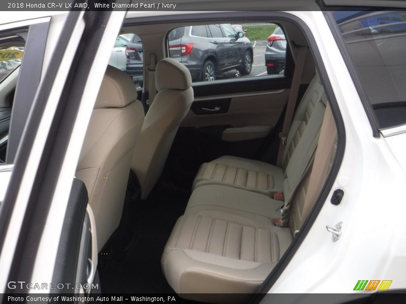 White Diamond Pearl / Ivory 2018 Honda CR-V LX AWD