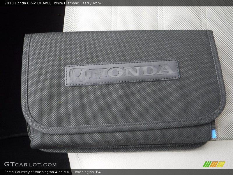 White Diamond Pearl / Ivory 2018 Honda CR-V LX AWD