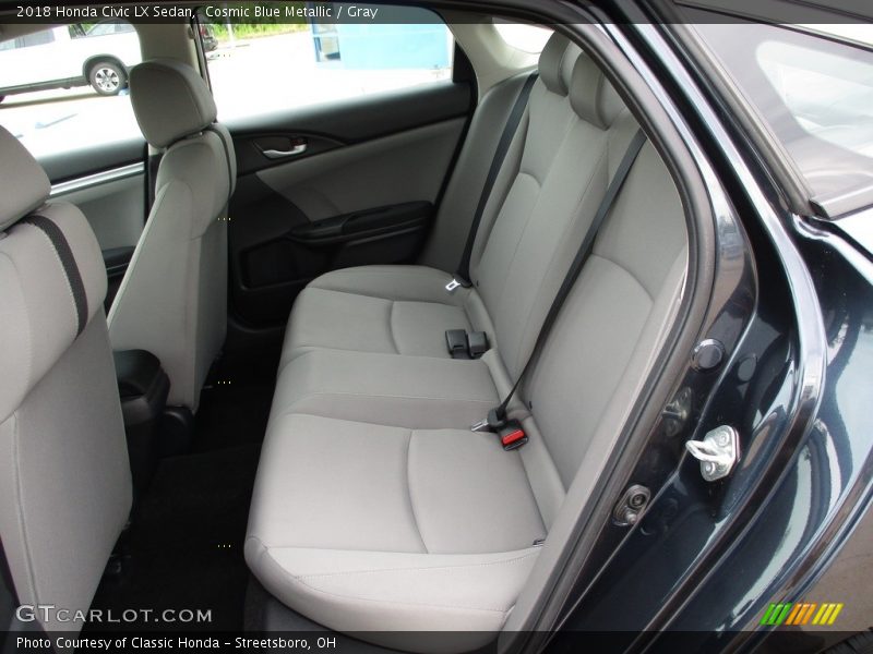 Cosmic Blue Metallic / Gray 2018 Honda Civic LX Sedan