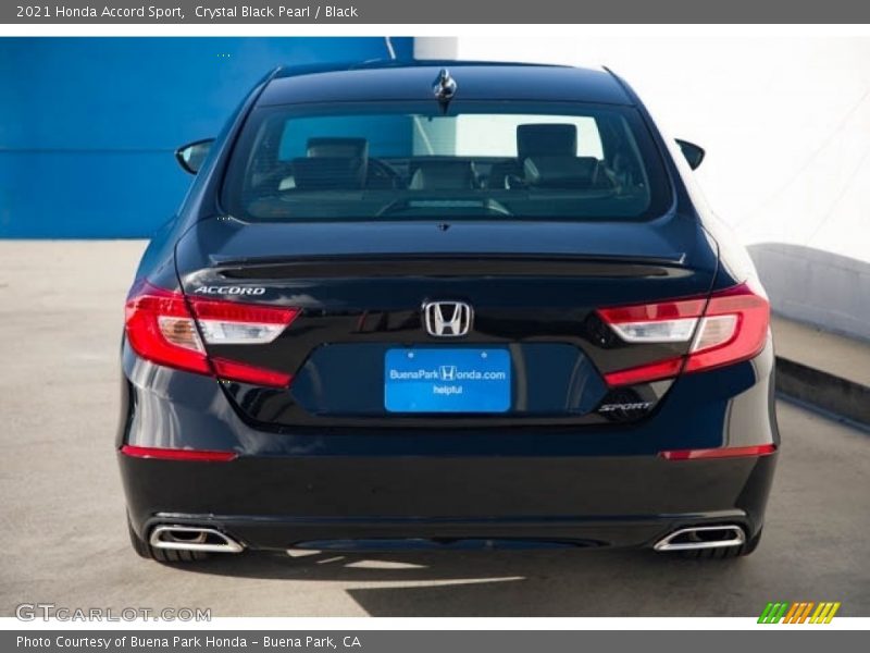 Crystal Black Pearl / Black 2021 Honda Accord Sport