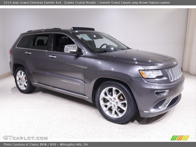 Granite Crystal Metallic / Summit Grand Canyon Jeep Brown Natura Leather 2014 Jeep Grand Cherokee Summit 4x4