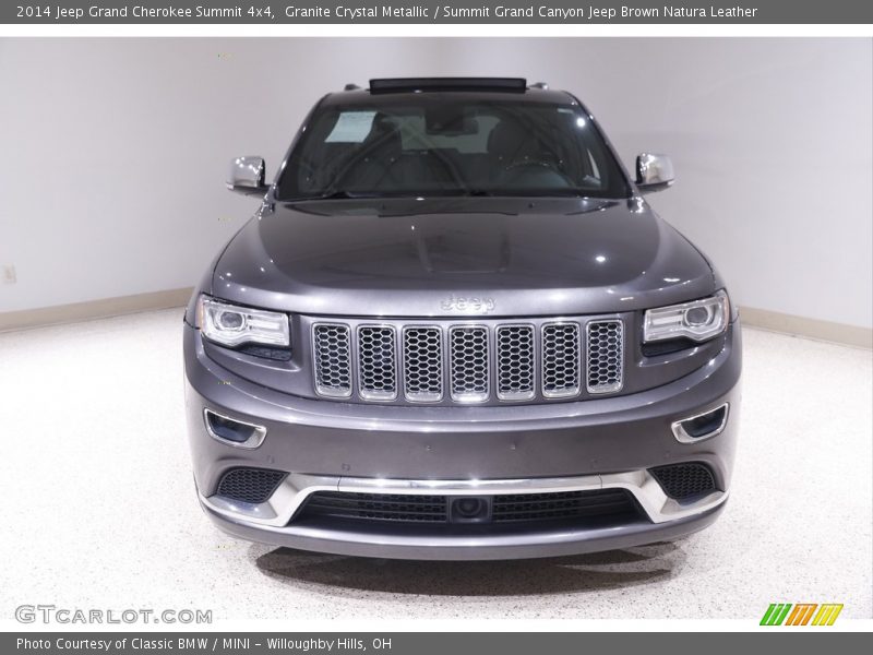Granite Crystal Metallic / Summit Grand Canyon Jeep Brown Natura Leather 2014 Jeep Grand Cherokee Summit 4x4