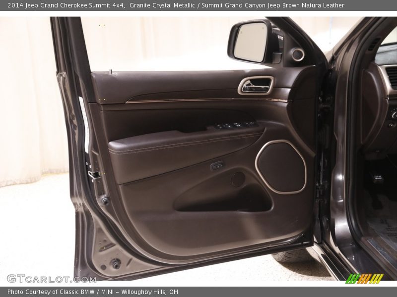 Granite Crystal Metallic / Summit Grand Canyon Jeep Brown Natura Leather 2014 Jeep Grand Cherokee Summit 4x4