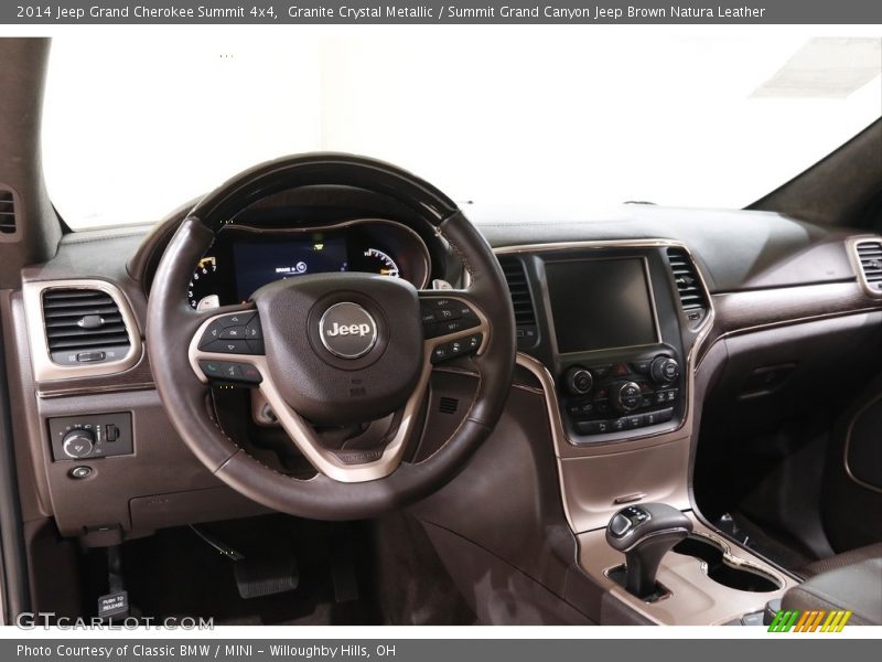 Granite Crystal Metallic / Summit Grand Canyon Jeep Brown Natura Leather 2014 Jeep Grand Cherokee Summit 4x4