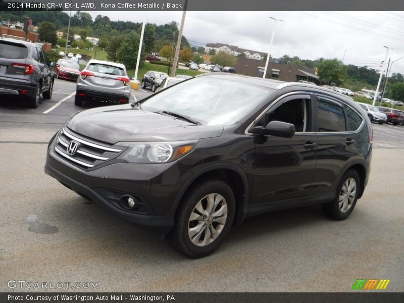 Kona Coffee Metallic / Black 2014 Honda CR-V EX-L AWD