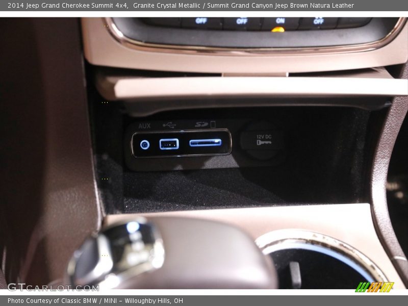 Granite Crystal Metallic / Summit Grand Canyon Jeep Brown Natura Leather 2014 Jeep Grand Cherokee Summit 4x4