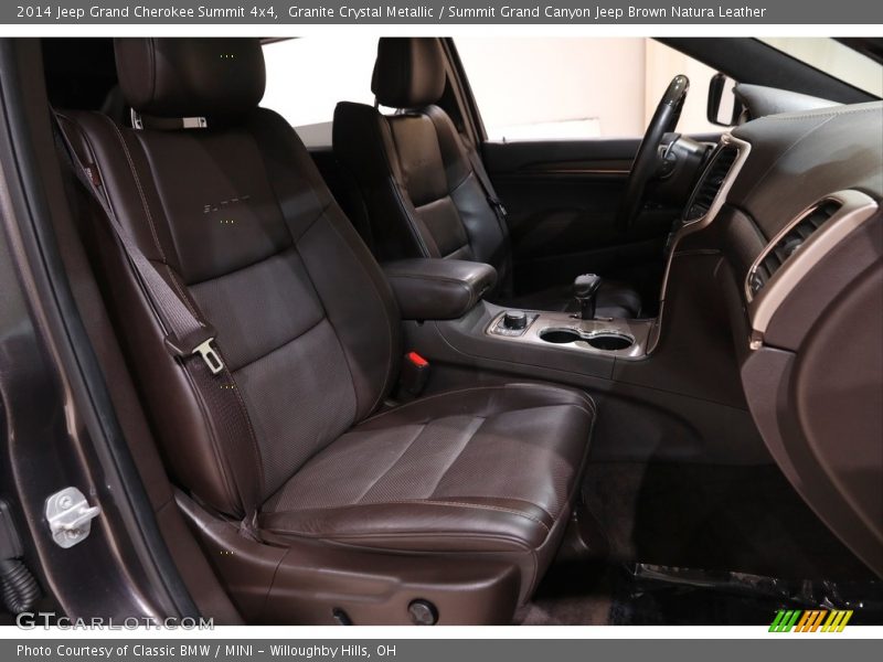 Granite Crystal Metallic / Summit Grand Canyon Jeep Brown Natura Leather 2014 Jeep Grand Cherokee Summit 4x4
