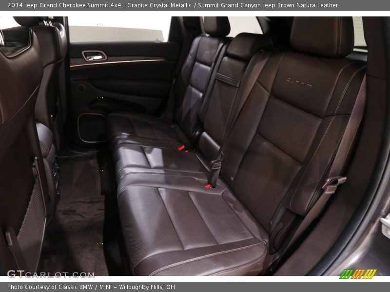 Granite Crystal Metallic / Summit Grand Canyon Jeep Brown Natura Leather 2014 Jeep Grand Cherokee Summit 4x4