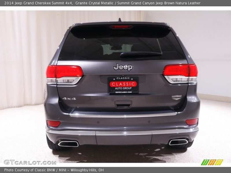 Granite Crystal Metallic / Summit Grand Canyon Jeep Brown Natura Leather 2014 Jeep Grand Cherokee Summit 4x4