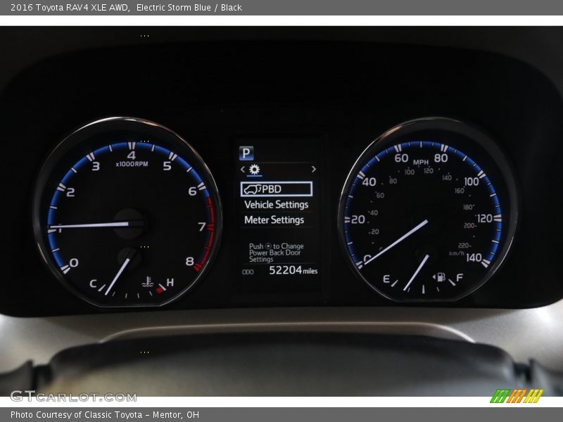 Electric Storm Blue / Black 2016 Toyota RAV4 XLE AWD