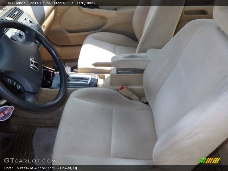 Eternal Blue Pearl / Black 2003 Honda Civic LX Coupe