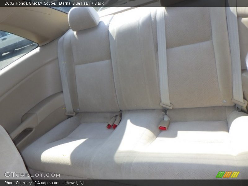 Eternal Blue Pearl / Black 2003 Honda Civic LX Coupe