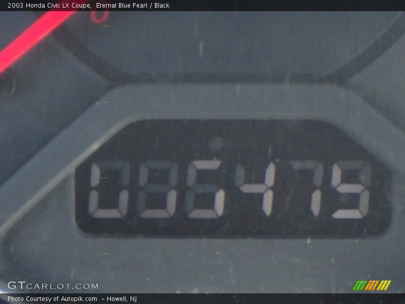 Eternal Blue Pearl / Black 2003 Honda Civic LX Coupe