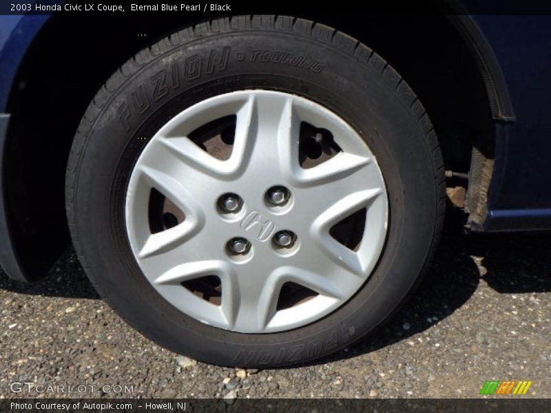 Eternal Blue Pearl / Black 2003 Honda Civic LX Coupe