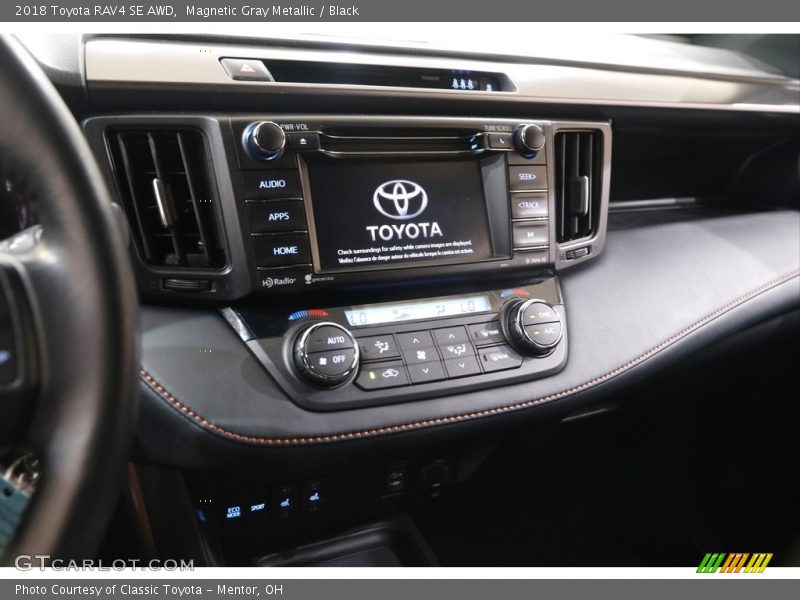 Magnetic Gray Metallic / Black 2018 Toyota RAV4 SE AWD